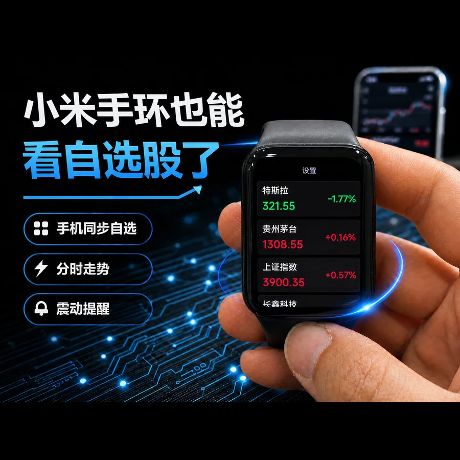 股指｜手机 + 手环股票行情永久赞助版产品图